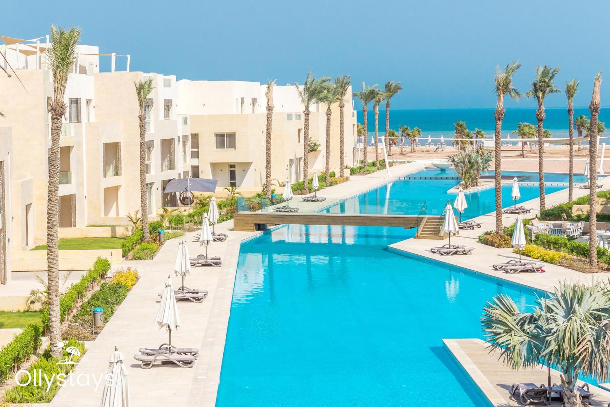 Ollystays Mangroovy Seaview 1Br Beach And Pool Free Access Hurghada Exterior foto